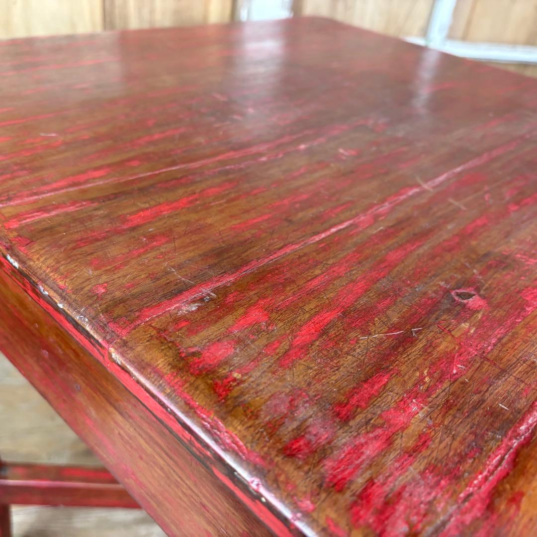 アンティークビンテージ年代物インドネシア木製カフェテーブル飾り台ディスプレイ台