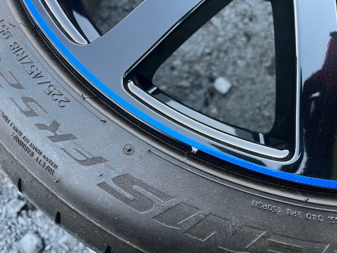 無限NR 18インチ 7.5J＋55 5穴 PCD114.3 225/45R18