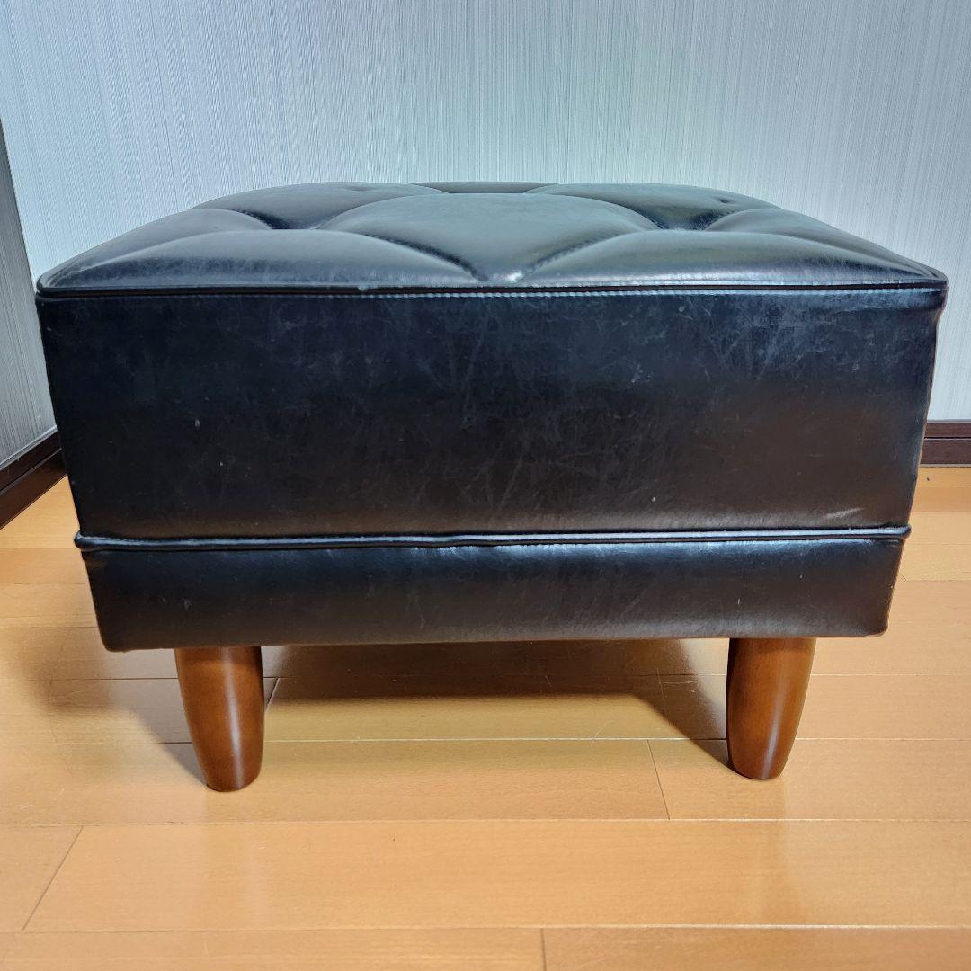 【美品】カリモク 60　オットマン　ブラック　Kチェア karimoku
