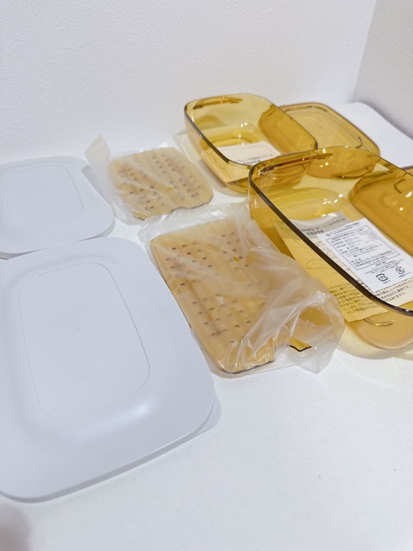 Tupperware タッパーウェーブ2000 2点セット　イエロー　④