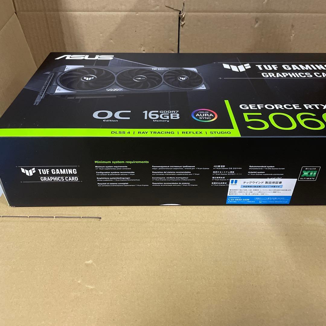 ASUS NVIDIA GeForce RTX 5060Ti ビデオカード