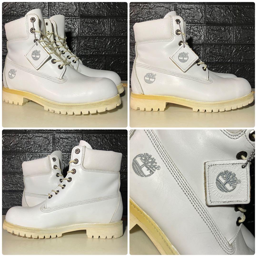 【美品正規品Timberland】27cm ティンバーランド オールホワイト