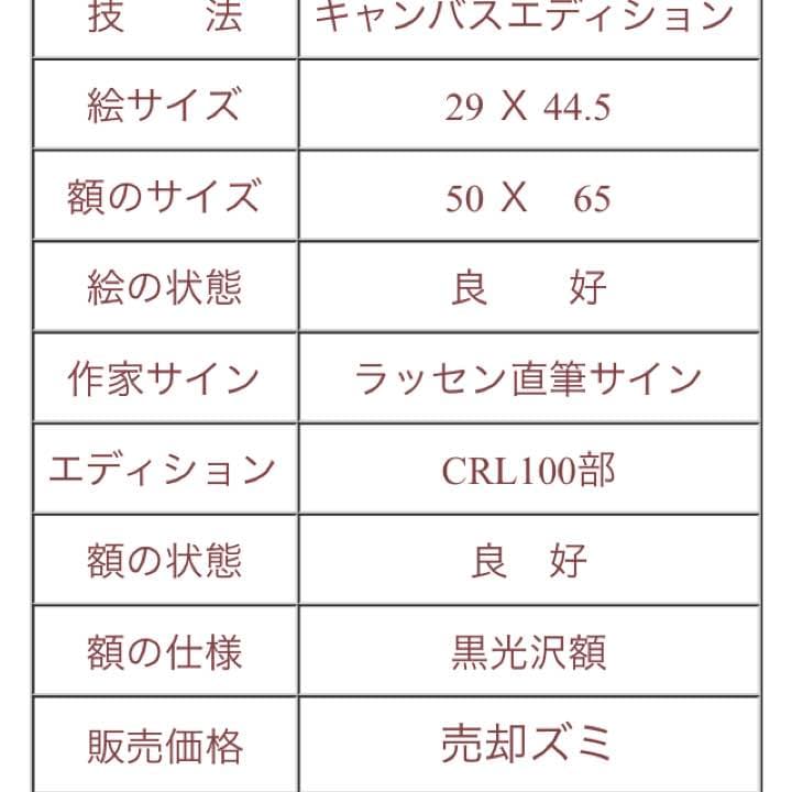 クリスチャン ラッセン絵画(希少）