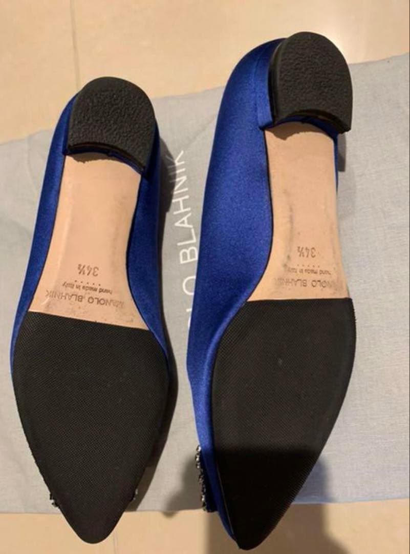 【SR】マノロブラニク　ハンギシ　ロイヤルブルー　34/5 21.5〜22