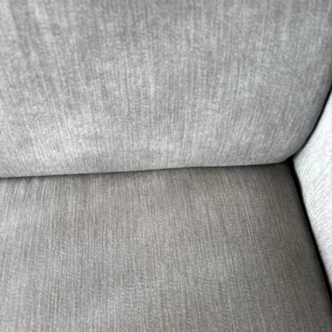 3人掛けソファー、布張り、グレー(ニトリ商品)