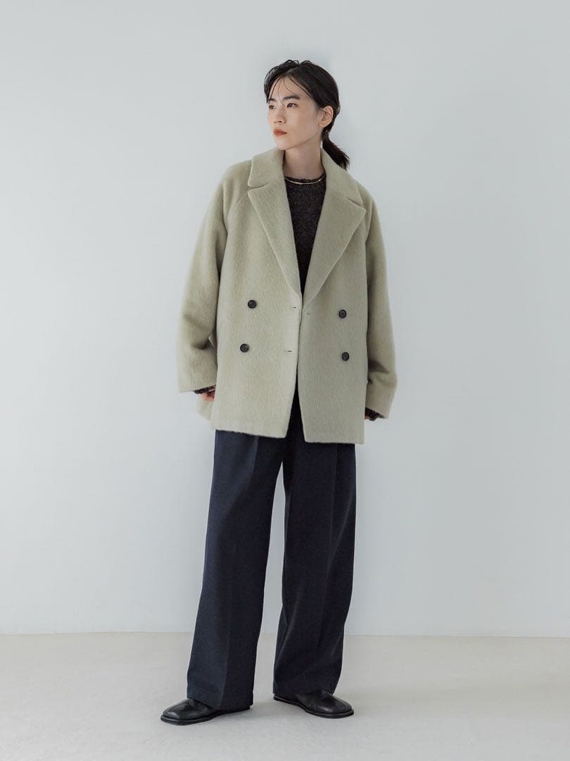さ*す様 crewre / マイルドシャギーウールPコート(サイズ2)
