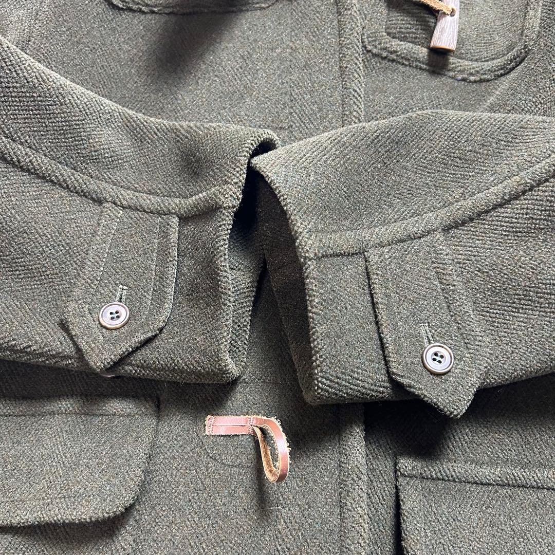 NEW YORKER Moorbrook ダッフルコート　グリーン　ヘリンボーン