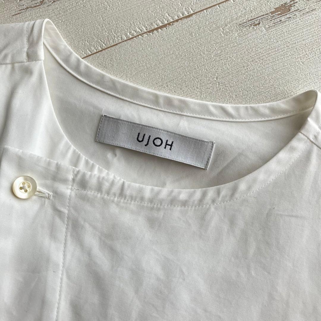ujoh ウジョー ノーカラーオーバーサイズプルオーバーシャツ 2 ブラウス