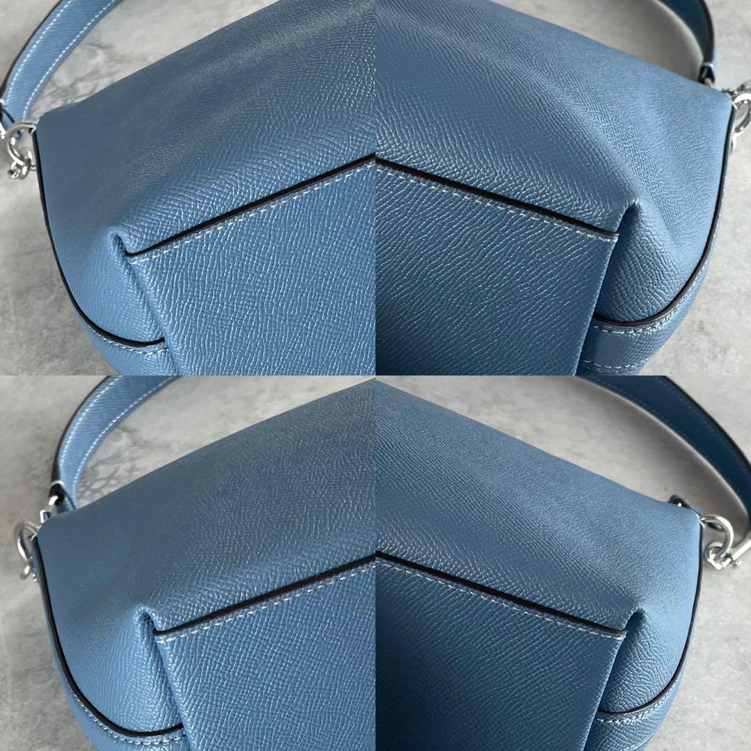 【新品未使用/クララ】COACH コーチ ハンドバッグ CE584 ブルー