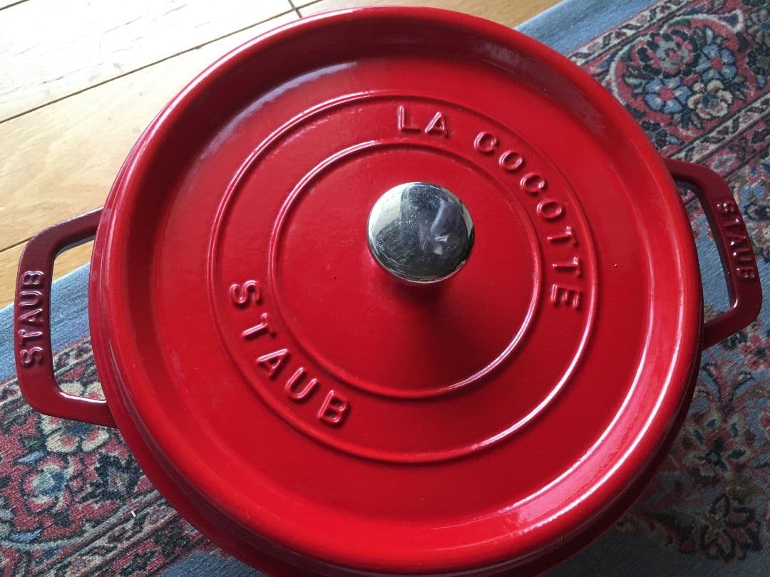 STAUB LA COCOTTE レッド 中型24ストウブ両手鍋　赤