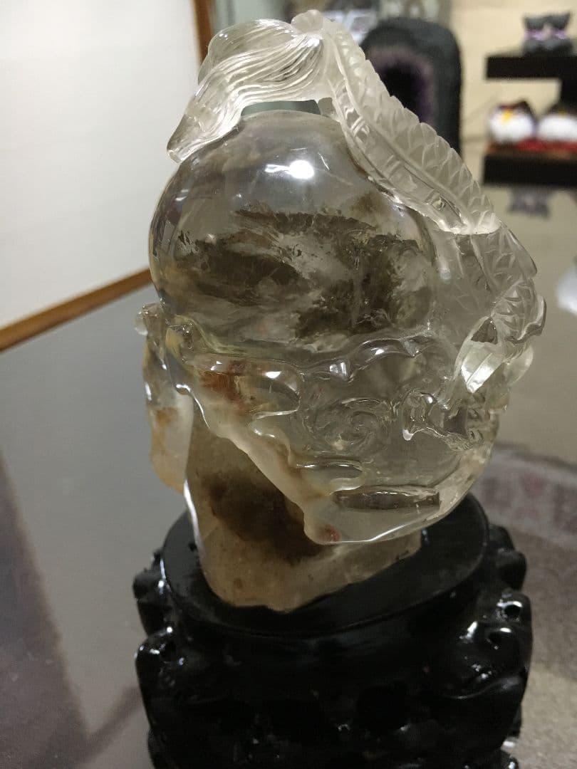 期間限定値下げ!天然水晶龍の彫刻