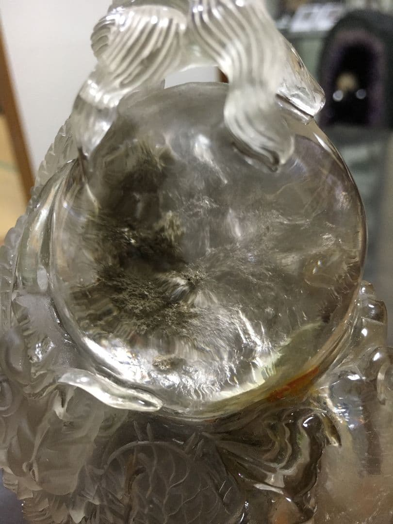 期間限定値下げ!天然水晶龍の彫刻