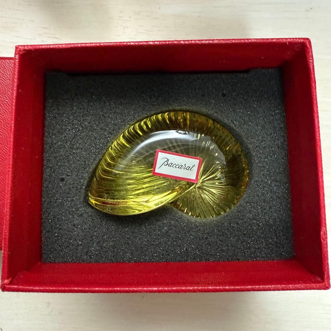 バカラ　アンモナイト　イエロー　未使用品