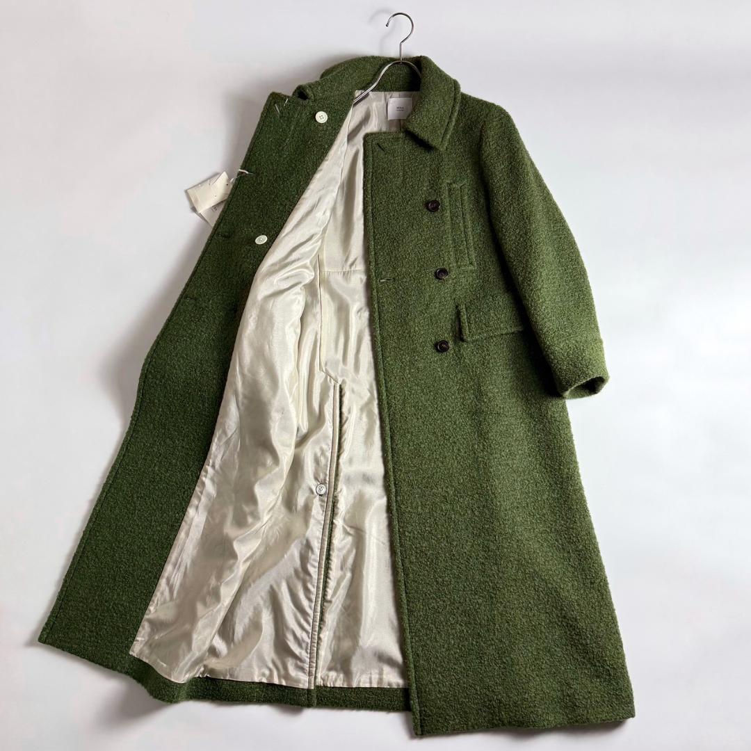 新品タグ付き　 IENA LA BOUCLE ループメルトン Wボタンコート　M