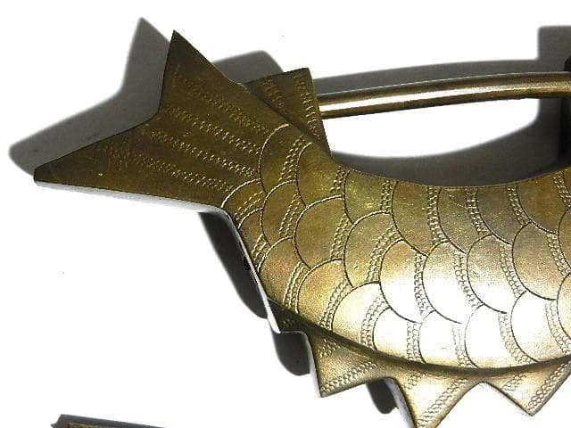 李朝（李氏朝鮮）のアンティーク魚型錠前