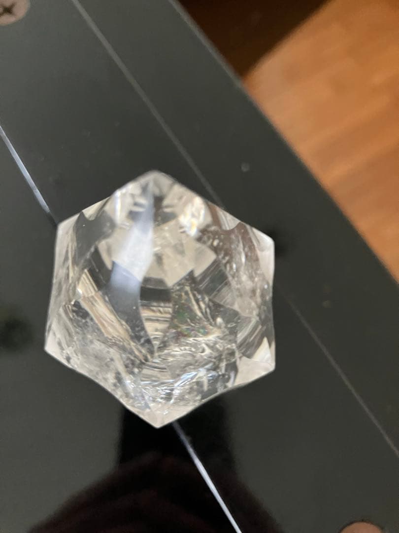 美！水晶　ツリー　炎　松明　天然石置物　Z125