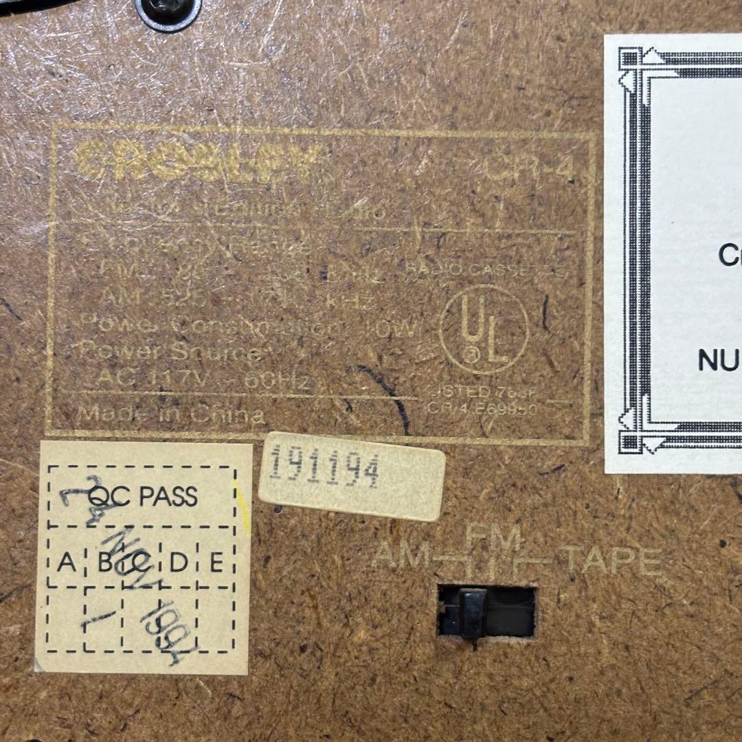 ラジオ受信確認済み Crosley クロスレイ CR4 ラジカセ ラジオ 限定品