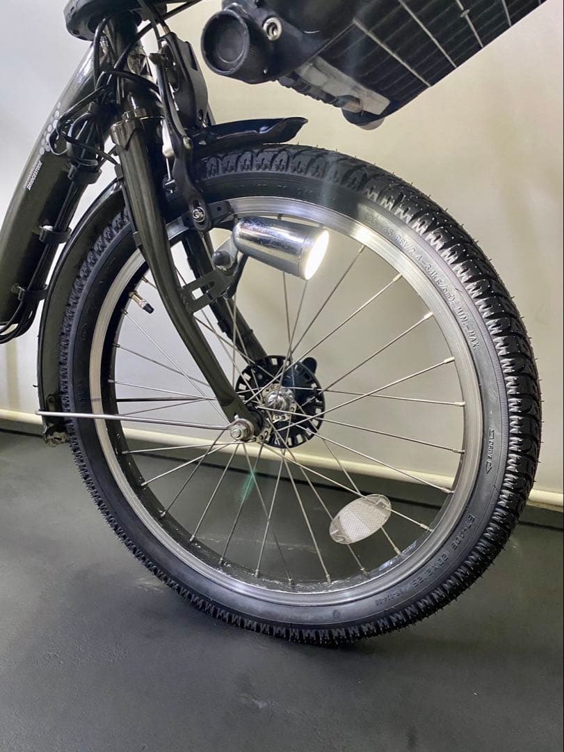 1年保証 新品部品多数使用　ブリヂストン　20インチ　カーキ　電動アシスト自転車