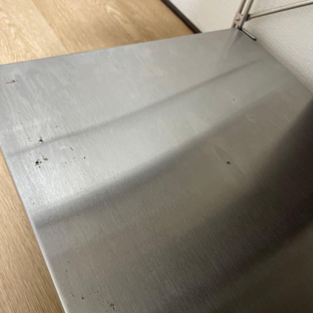 【週末値下げ】無印良品　ステンレスユニットシェルフ3段　バスケット×2