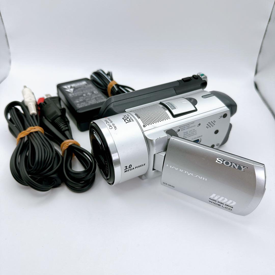 【動作品】 美品 SONY Handycam DCR-SR100 シルバーソニー