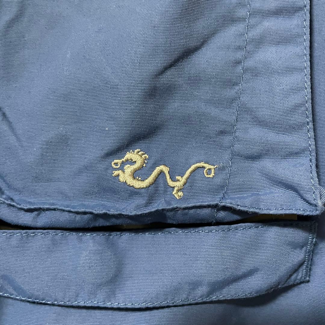 Burtonバートンスキーウェアスノーボードジャケット紺ネイビー青ブルー刺繍ロゴ