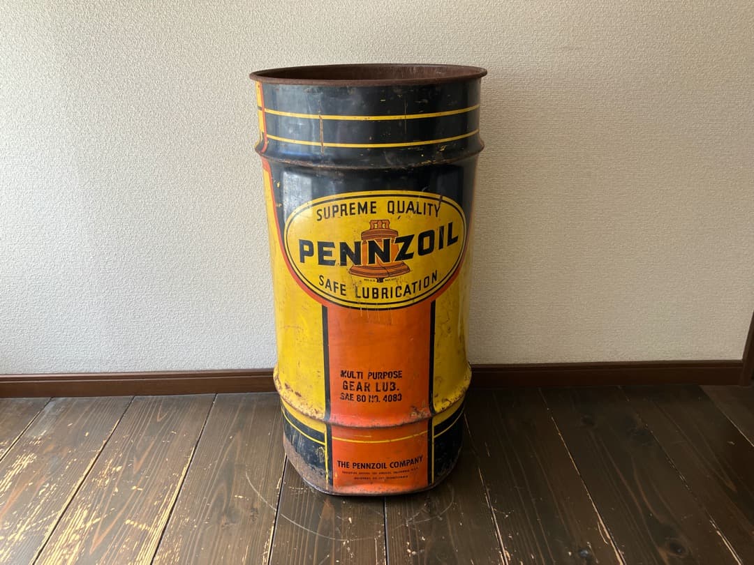 ヴィンテージ PENNZOIL ドラム缶 ペンズオイル アメリカン雑貨