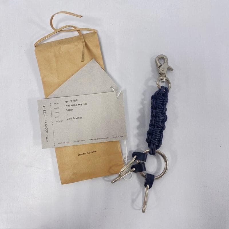 エンダースキーマ/ノットアーミーキーフロッグ/キーリング/3連/レザー/ブラック