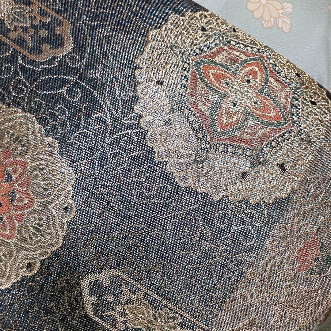 訪問着　フルセット　辻ヶ花　桜のような辻ヶ花　金駒刺繍　綸子　半衿　着物　Q5