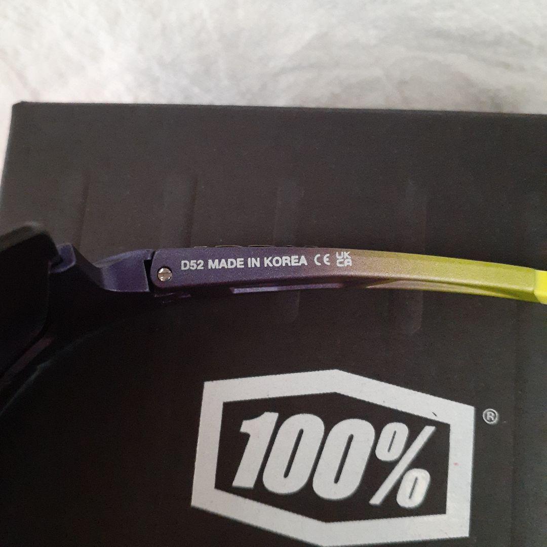 100% SPEEDCRAFT パープル イエロー ワンハンドレッド サングラス