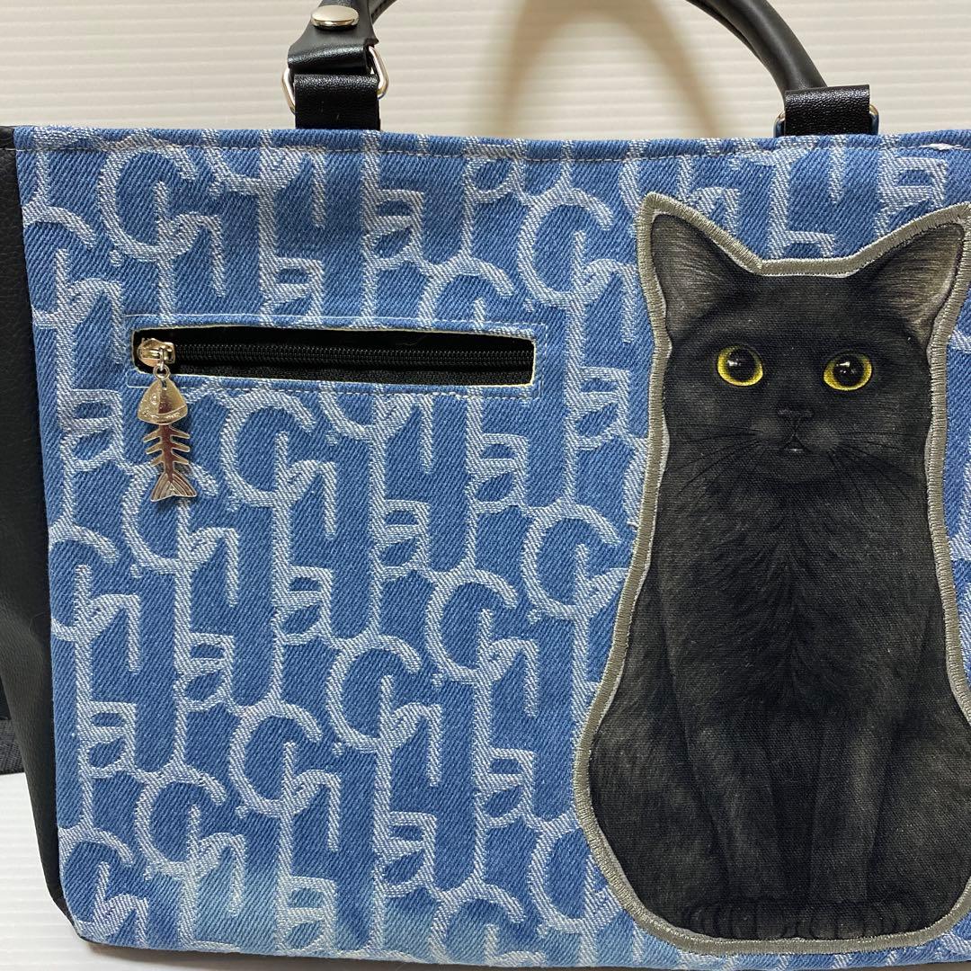 ゆ*ら様 コヤンイサムチョン　ショルダートートバッグ　黒猫