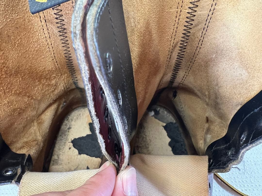 UK8_27cm Dr.Martens 10ホールブーツ スチールトゥ 英国製