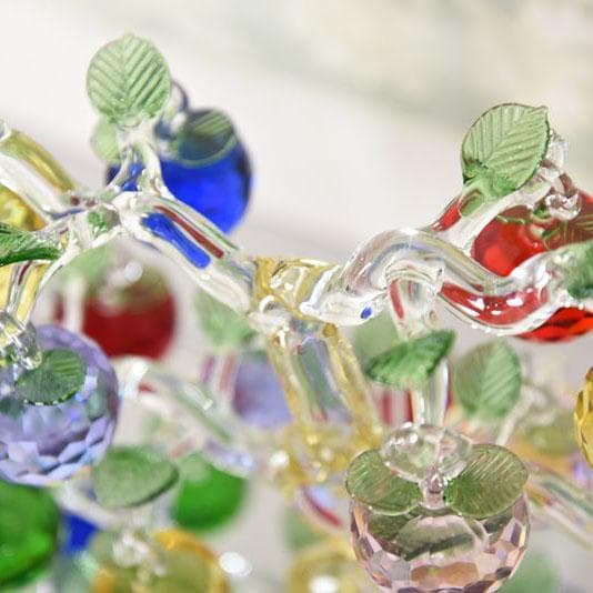 ガラスオブジェ キラキラ林檎の木