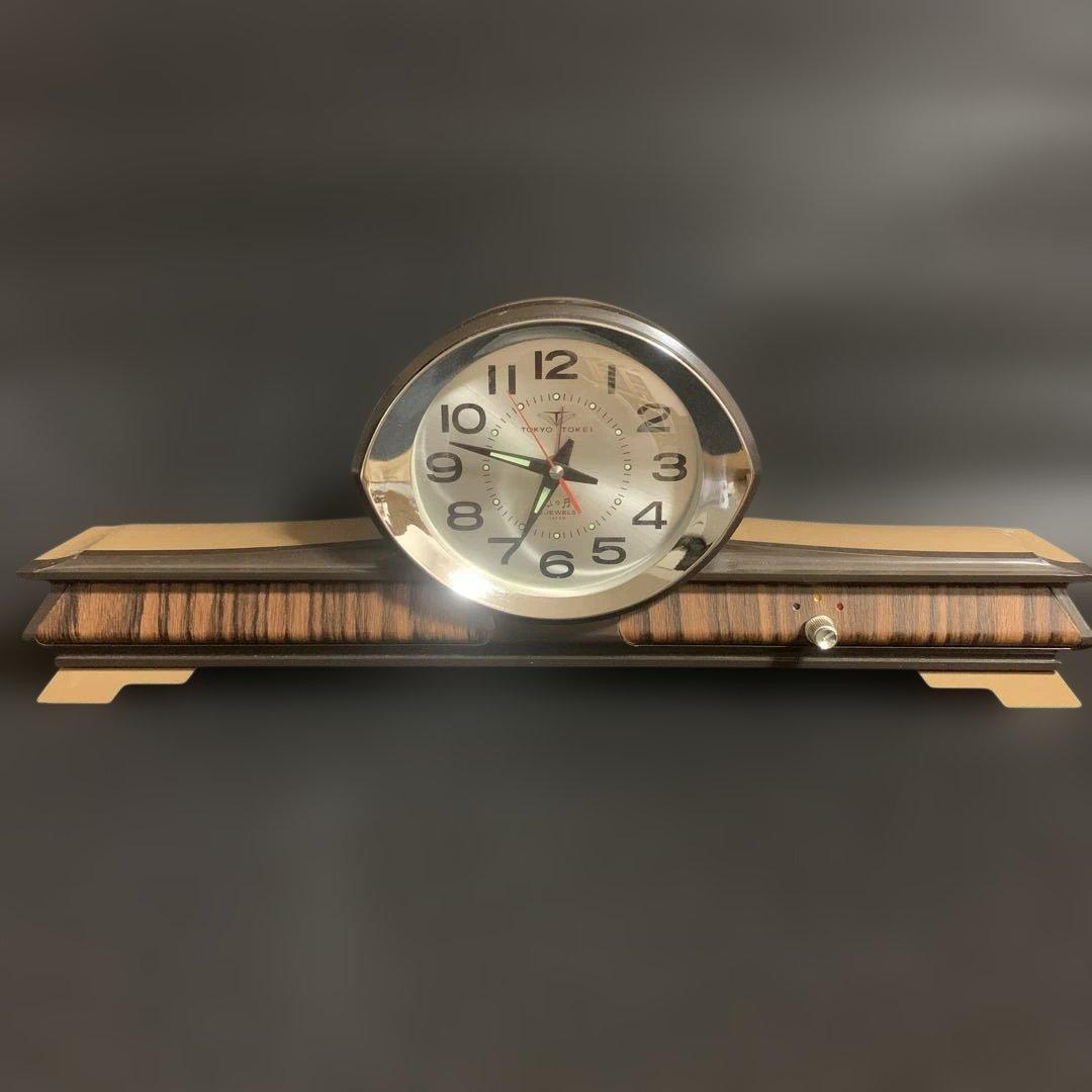 【デッドストック】東京時計 日の出型 置時計