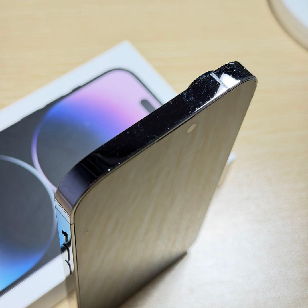 【バッテリー100%】iPhone 14 Pro ディープパープル　128GB