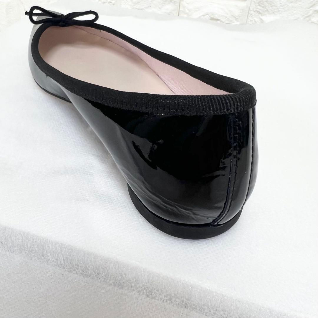 美品♡repetto Brigitte バレエフラットパンプス　エナメル　黒