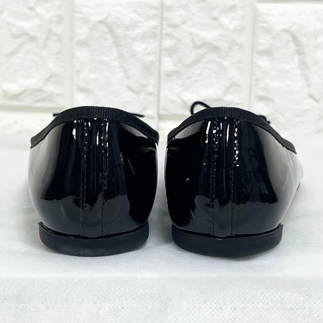 美品♡repetto Brigitte バレエフラットパンプス　エナメル　黒