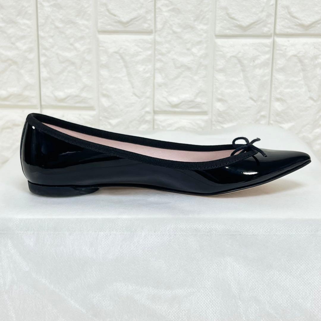 美品♡repetto Brigitte バレエフラットパンプス　エナメル　黒