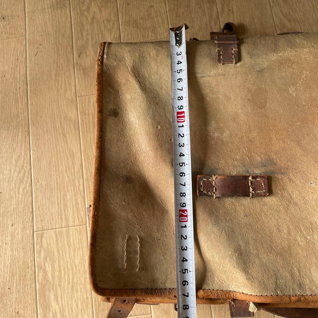 旧日本軍 日本陸軍 毛皮 背嚢 リュック ランドセル型 将校用 当時物 実物