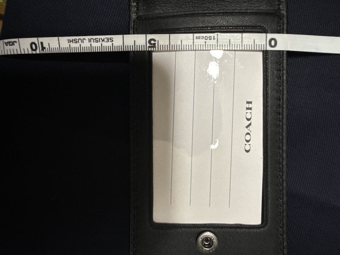 ☆SALE☆ COACH ネームタグ シグネチャー ラゲッジタグ グリーンマルチ