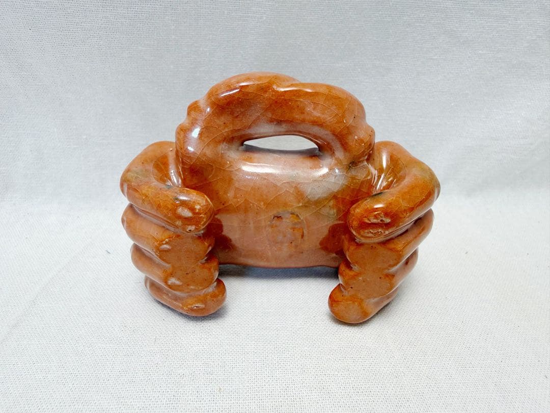 未使用 茶道具 和楽造 六種蓋置 三葉 五徳 栄螺 三人形 一閑人 蟹 共箱