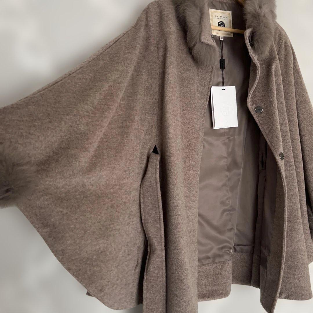 新品未使用✨【LA MODE】ラモード　ポンチョコート　ウールコート　L〜XL