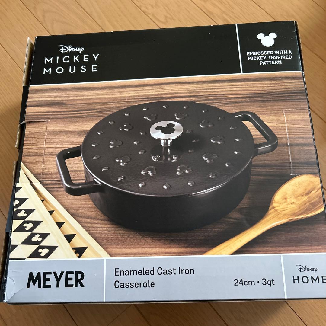 MEYER マイヤー　キャストアイアンキャセロール　　24cm ミッキーマウス