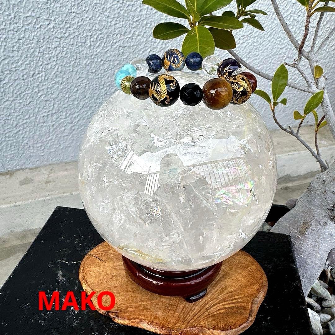 M1597☆水晶丸玉138mm 3.4Kg☆天然石　原石