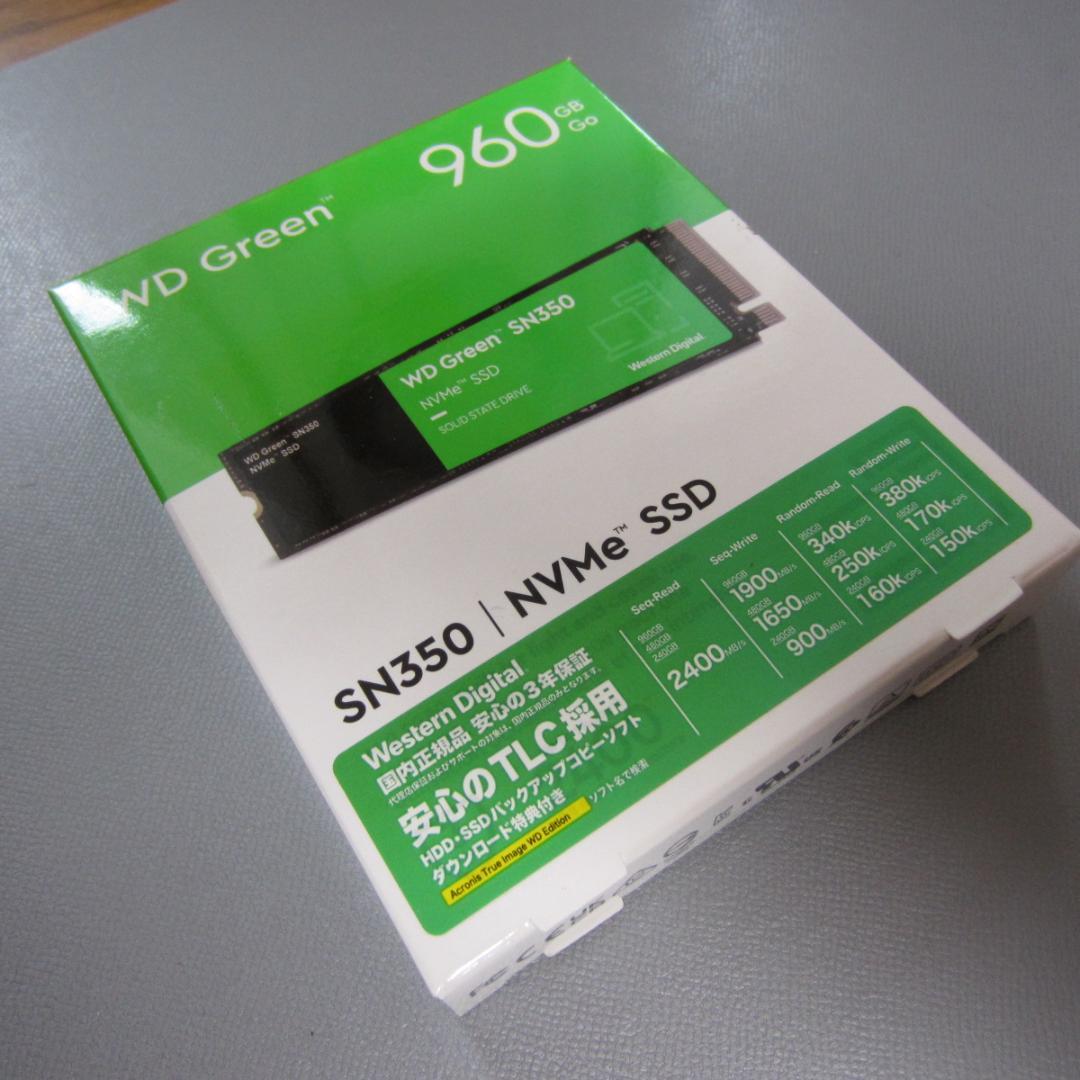 ウエスタンデジタル 960GB WD Green SN350 NVMe SSD