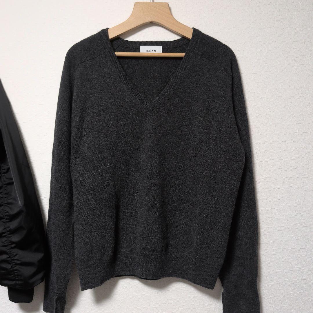 トップス CASHMERE V-NECK KNIT ILEAN