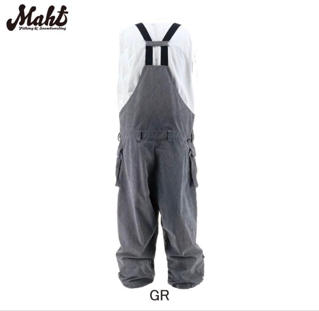 MAHF コーデュロイ アングラーズワイドビブパンツ