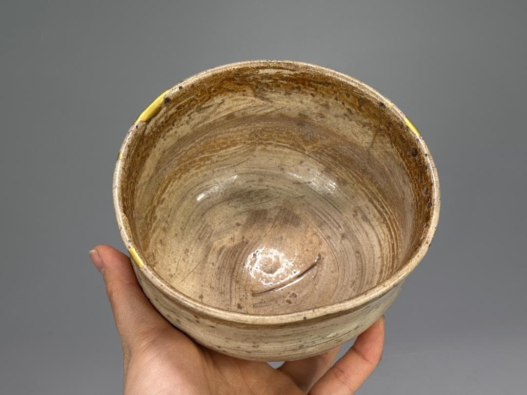 日本美術　桃山時代　美濃　刷毛目茶碗　茶道具　古茶器　時代茶碗