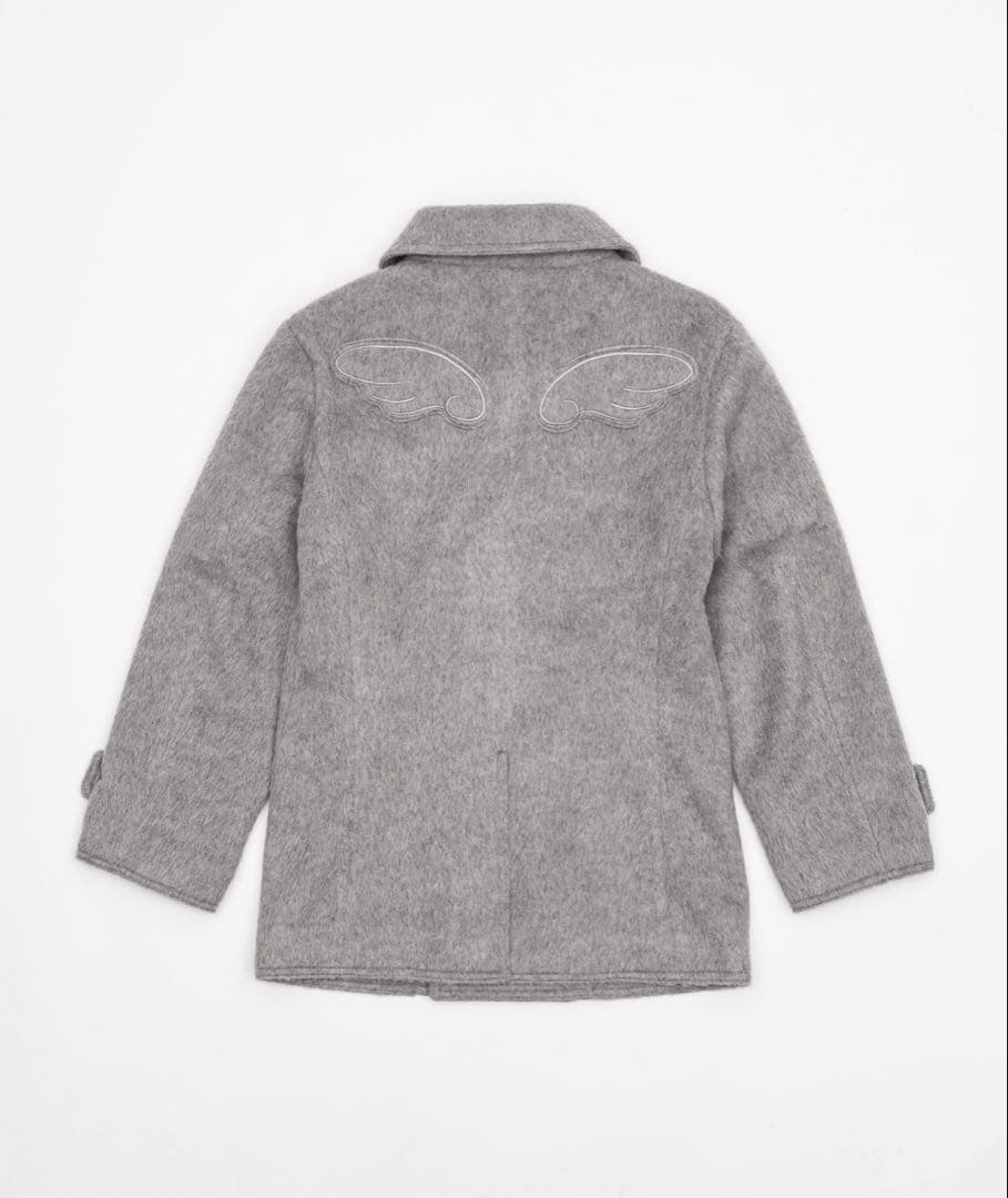 Smyeon Middle shaggy coat/ミドルシャギーコート　グレー