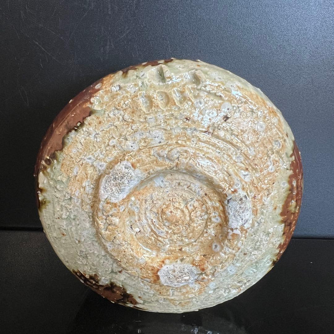 月形那比古　本物保証 鬼伊賀茶碗　茶道具　共箱　茶碗 茶道具 共布