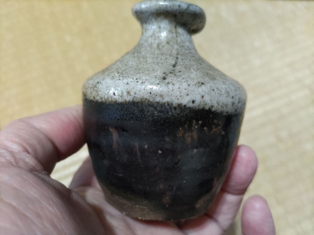 朝鮮唐津　小徳利　発掘伝製品　125cc　7尺徳利　振り出し　桃山・古唐津